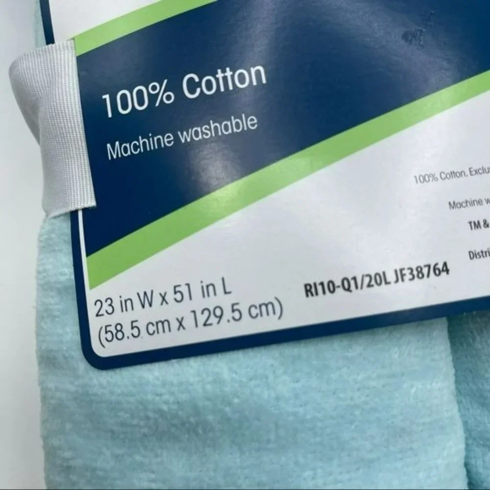 Your‎ Zone Kid's Bath Hooded Towel Decorated Cotton Blue 23